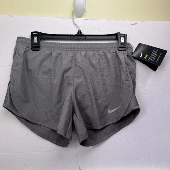 Nike NEW Tempo Dri Fit Lightweight Shorts Mesh Side Stretch Pocket Run Gray XS - Picture 2 of 16